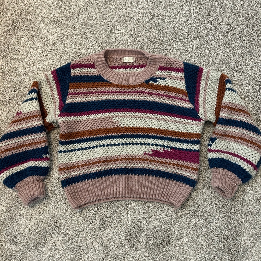 Altar'd State Colorful Knit Sweater